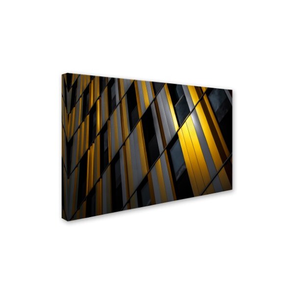 Gilbert Claes 'Yellow Wall' Canvas Art,22x32